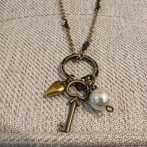 Hand Crafted Gold Charm Necklace